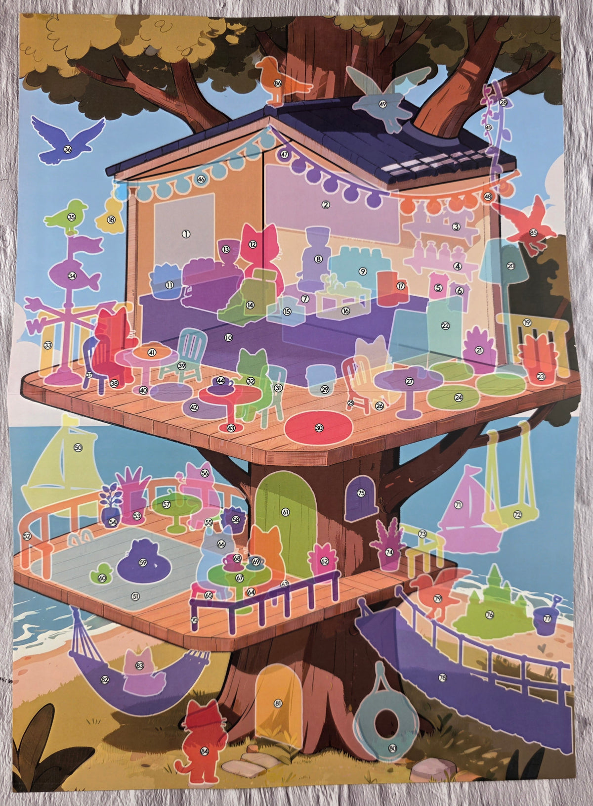 3D Scene Sticker "The Forest Odyssey" Deco DIY