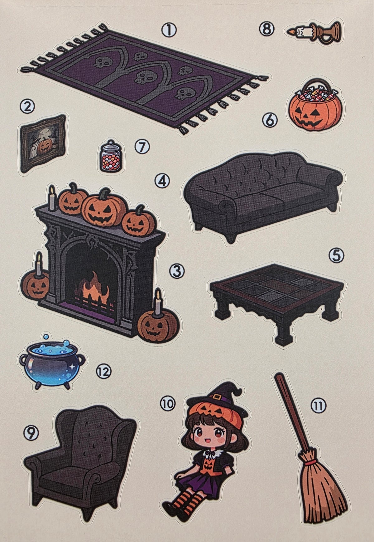 3D Scene Sticker "The Forest Odyssey" Deco DIY
