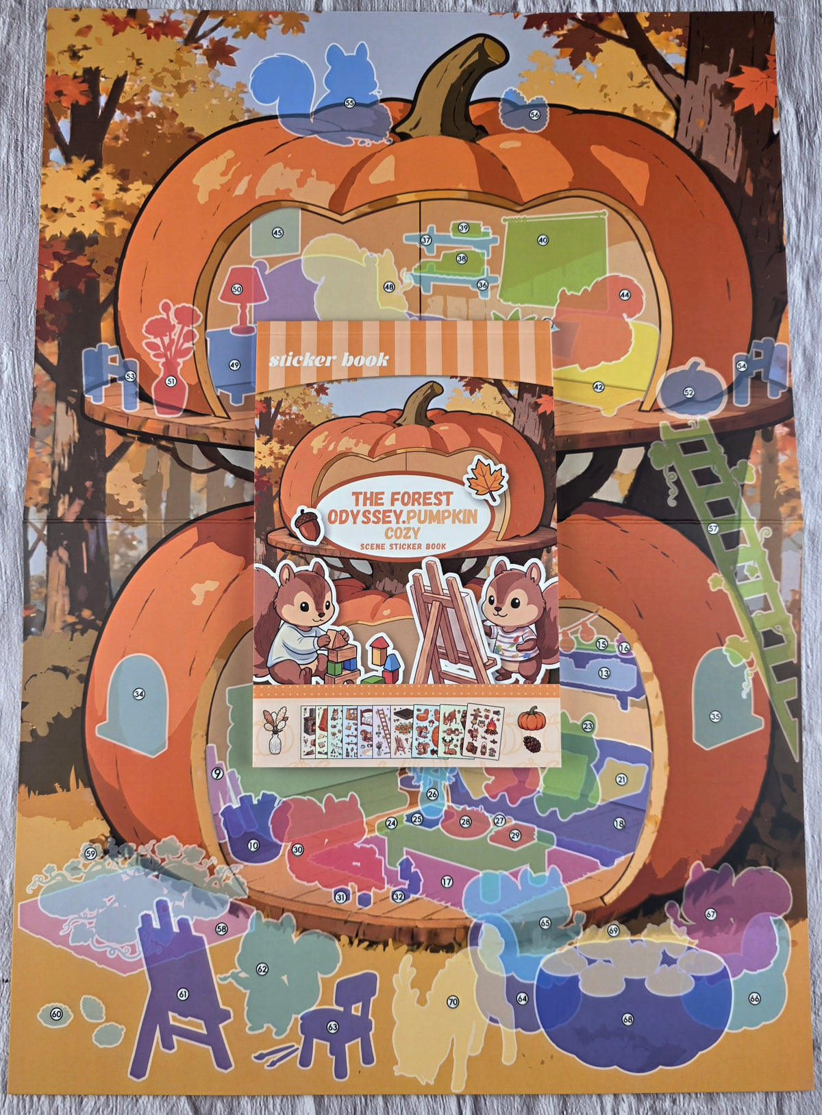 3D Scene Sticker "The Forest Odyssey" Deco DIY