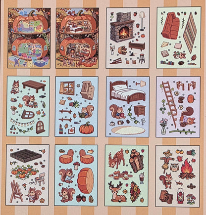 3D Scene Sticker "The Forest Odyssey" Deco DIY