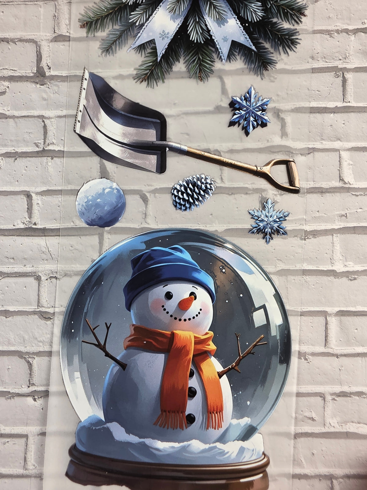 PET Tape matt 3D Stickerband Winter Wonder Land 7cm x 1,50m
