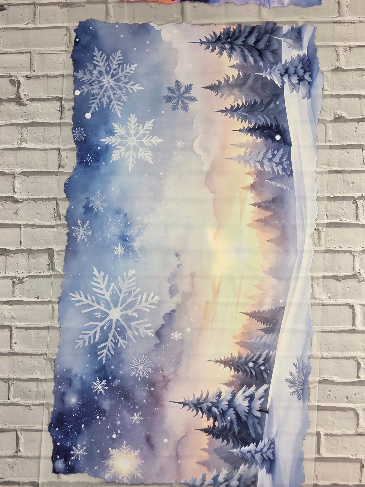 XL PET Tape matt 3D Stickerband Winter Sky Horizons 12cm x 1,50m