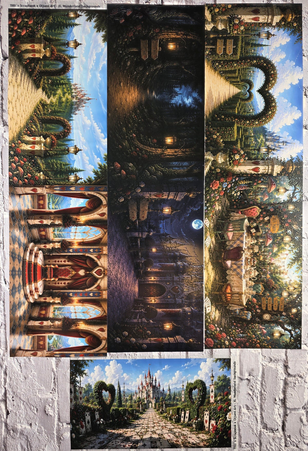 XL PET Tape matt 3D Stickerband Oljumi Art Wonderland Backgrounds 12cm x 1,50m