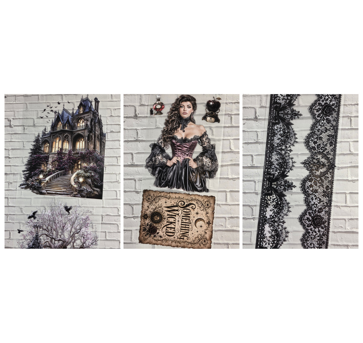 3er Set PET Tape SOMETHING WICKED 3D Stickerbänder Bundle