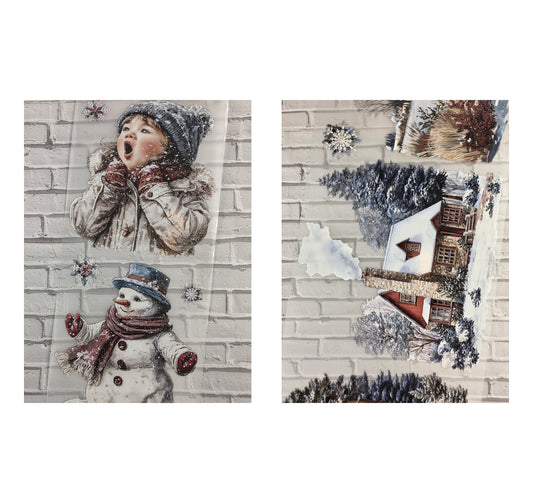 2er Set PET Tape SNOW DAY 3D Stickerbänder Bundle
