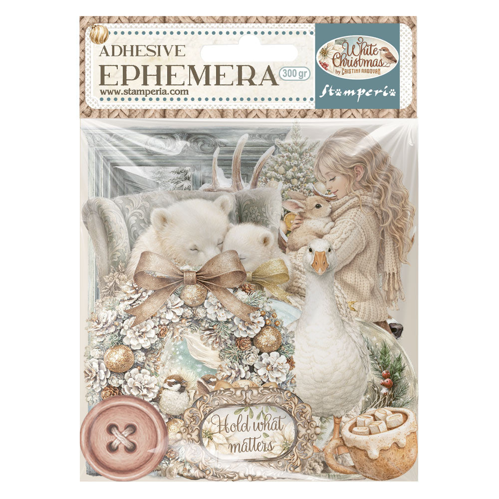 Stamperia Ephemera - White Christmas - selbstklebende Papierauschnitte