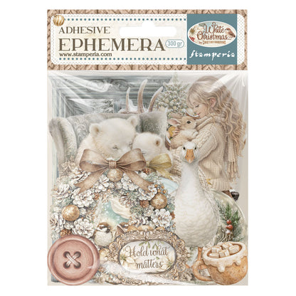 Stamperia Ephemera - White Christmas - selbstklebende Papierauschnitte