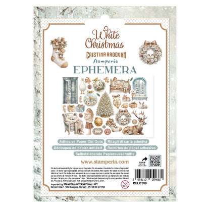 Stamperia Ephemera - White Christmas - selbstklebende Papierauschnitte