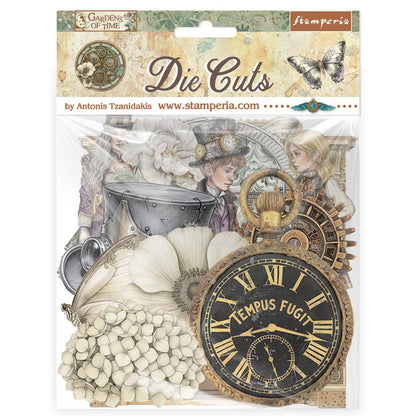 Stamperia Die Cuts - Gardens of Time Papierauschnitte