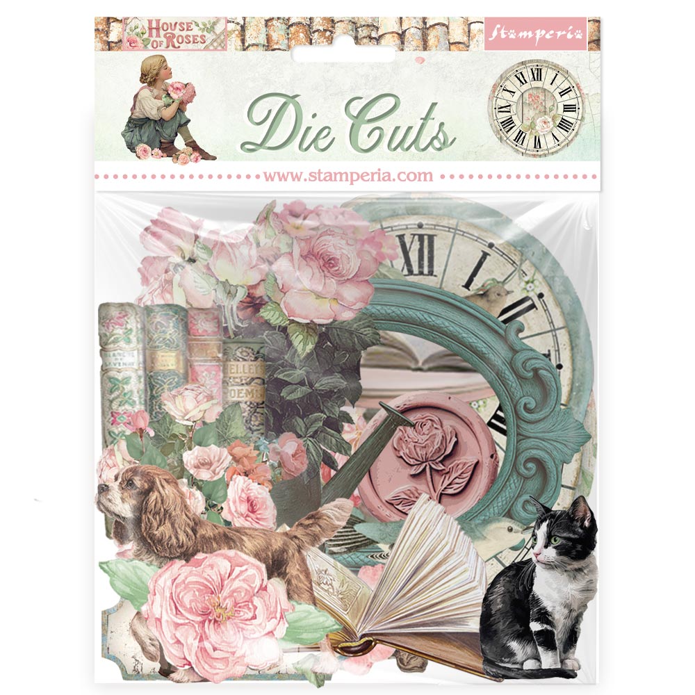 Stamperia Die Cuts - House of Roses Papierauschnitte