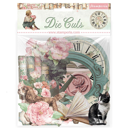 Stamperia Die Cuts - House of Roses Papierauschnitte