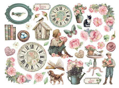 Stamperia Die Cuts - House of Roses Papierauschnitte