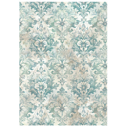 Stamperia A6 Rice Paper - White Christmas - Backgrounds