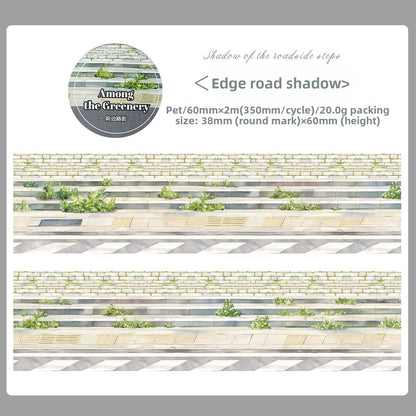 Dekoratives Washi Tape "Among the Greenery" Gras Landschaft