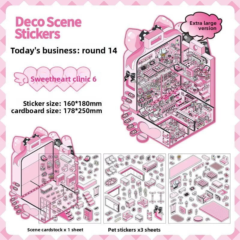3D Scene Sticker "Today´s Business" Deco DIY