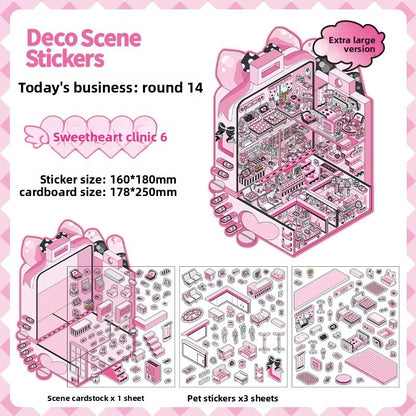 3D Scene Sticker "Today´s Business" Deco DIY