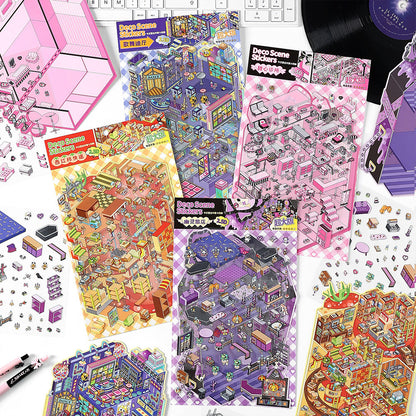 3D Scene Sticker "Today´s Business" Deco DIY