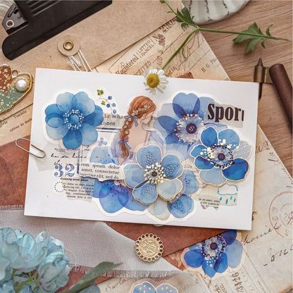 40 Stück Sticker Pack "Blüten / Blossom" Aufkleber