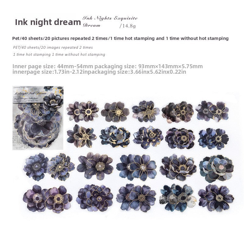 40 Stück Sticker Pack "Blüten / Blossom" Aufkleber