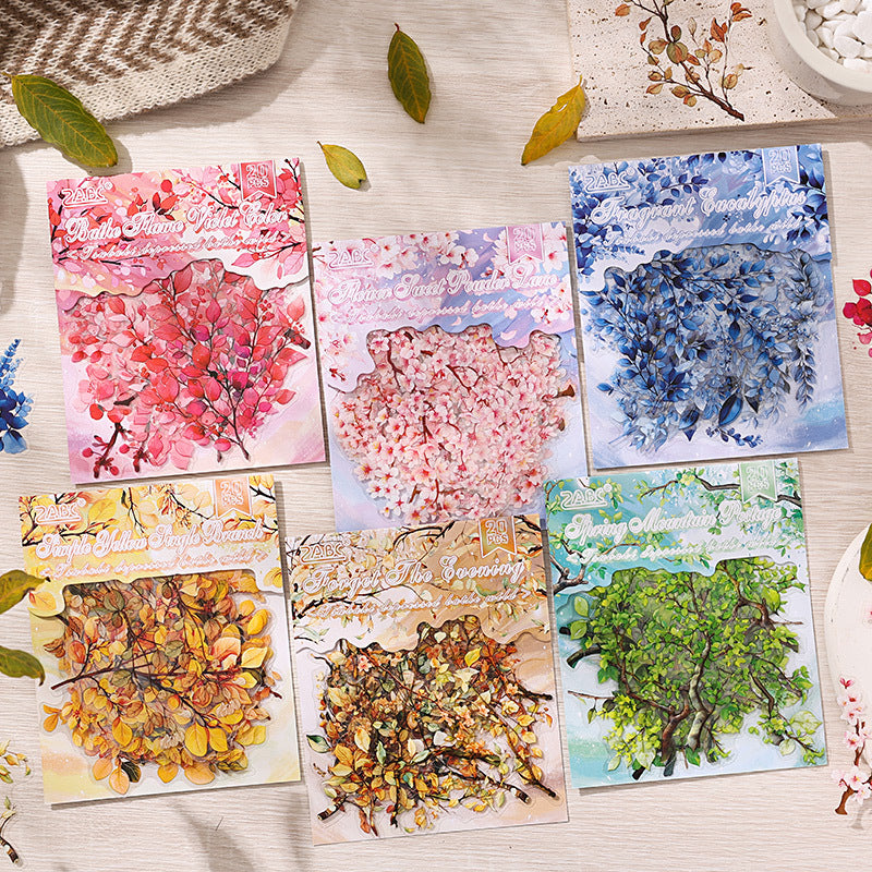 20 Stück Sticker Pack "Zweige / Branches" Aufkleber