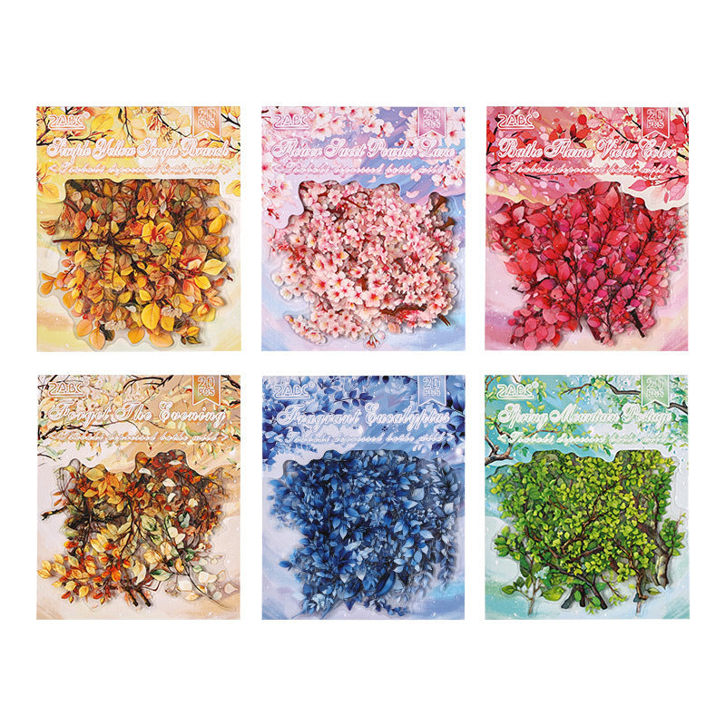 20 Stück Sticker Pack "Zweige / Branches" Aufkleber