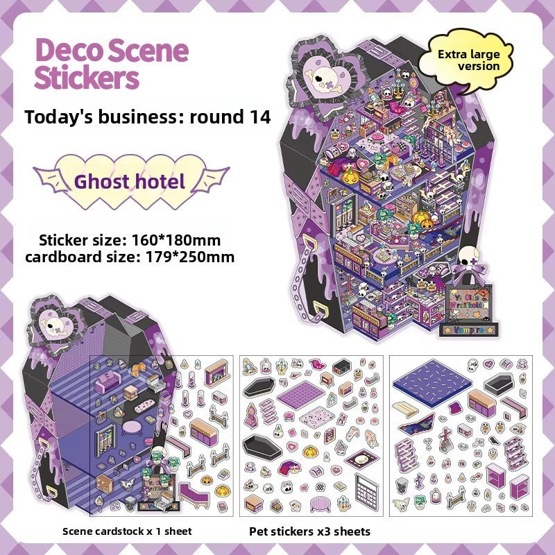 3D Scene Sticker "Today´s Business" Deco DIY