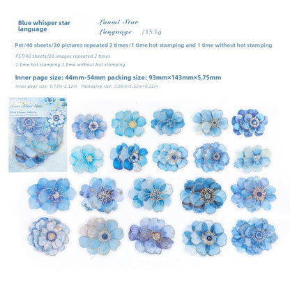40 Stück Sticker Pack "Blüten / Blossom" Aufkleber