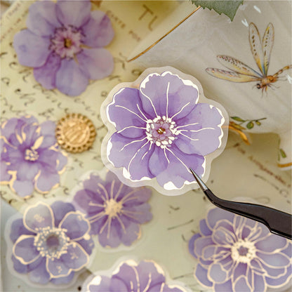 40 Stück Sticker Pack "Blüten / Blossom" Aufkleber