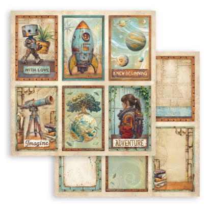 Stamperia Scrapbooking Block - A New Beginning - 30,5x30,5cm 10 Blatt Paper Pad