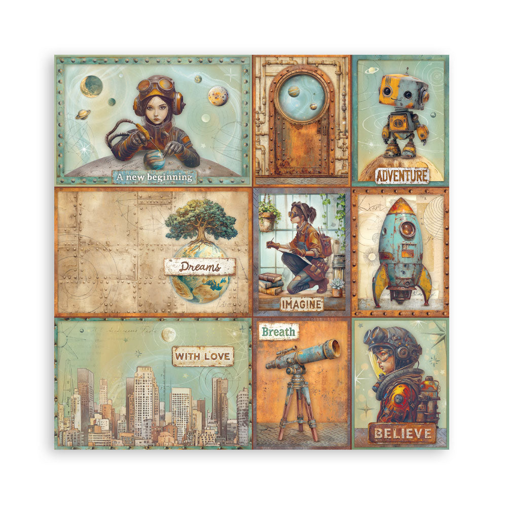 Stamperia Scrapbooking Block - A New Beginning - 30,5x30,5cm 10 Blatt Paper Pad