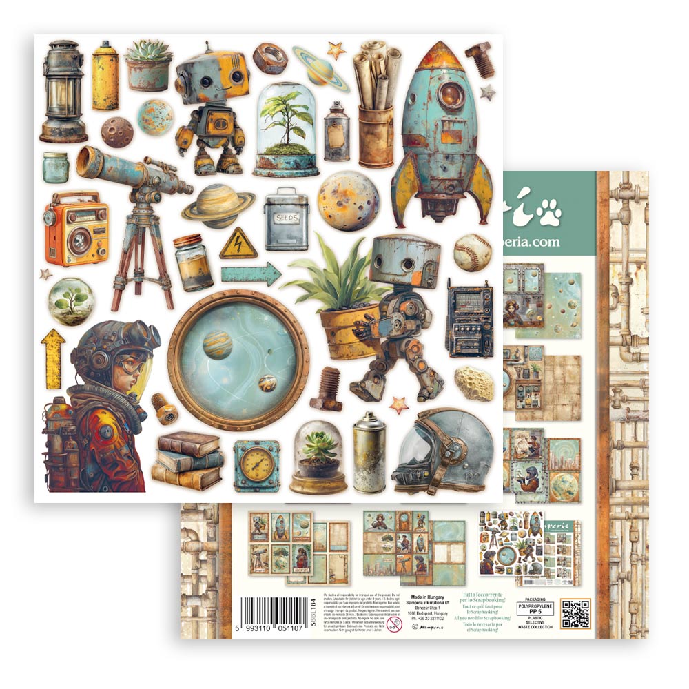 Stamperia Scrapbooking Block - A New Beginning - 30,5x30,5cm 10 Blatt Paper Pad