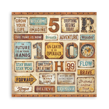 Stamperia Scrapbooking Block - A New Beginning - 30,5x30,5cm 10 Blatt Paper Pad