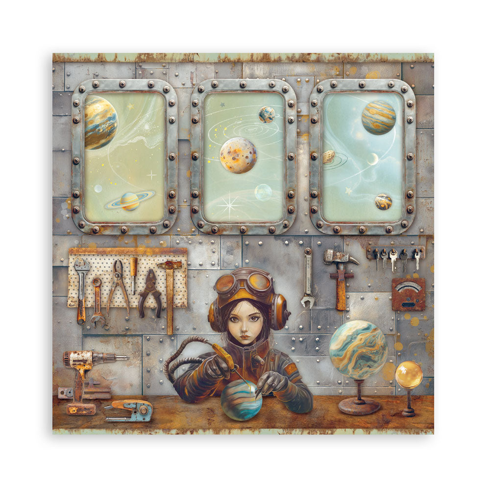 Stamperia Scrapbooking Block - A New Beginning - 30,5x30,5cm 10 Blatt Paper Pad