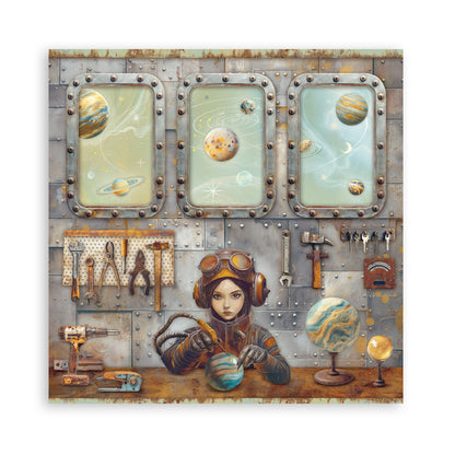 Stamperia Scrapbooking Block - A New Beginning - 30,5x30,5cm 10 Blatt Paper Pad