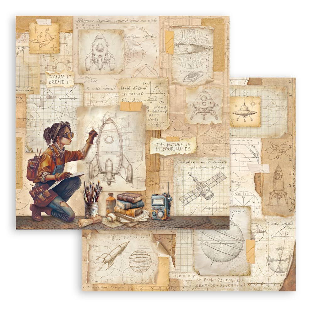 Stamperia Scrapbooking Block - A New Beginning - 30,5x30,5cm 10 Blatt Paper Pad