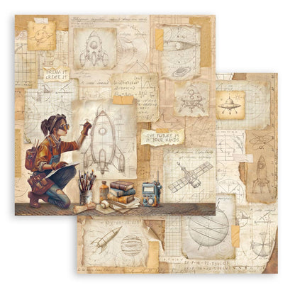 Stamperia Scrapbooking Block - A New Beginning - 30,5x30,5cm 10 Blatt Paper Pad