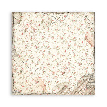 Stamperia Scrapbooking Block - House of Roses - 30,5x30,5cm 10 Blatt Paper Pad