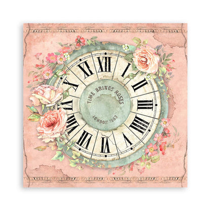Stamperia Scrapbooking Block - House of Roses - 30,5x30,5cm 10 Blatt Paper Pad