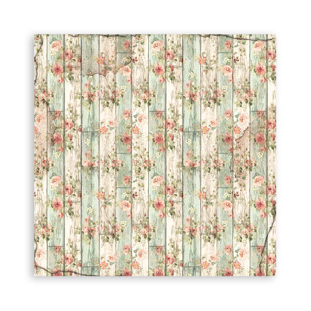 Stamperia Scrapbooking Block - House of Roses - 30,5x30,5cm 10 Blatt Paper Pad