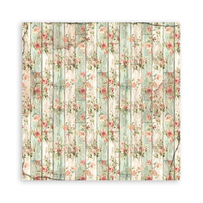 Stamperia Scrapbooking Block - House of Roses - 30,5x30,5cm 10 Blatt Paper Pad