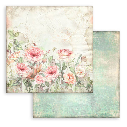 Stamperia Scrapbooking Block - House of Roses - 30,5x30,5cm 10 Blatt Paper Pad