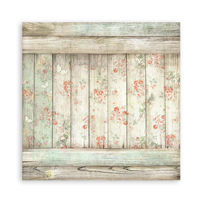 Stamperia Scrapbooking Block - House of Roses - 30,5x30,5cm 10 Blatt Paper Pad