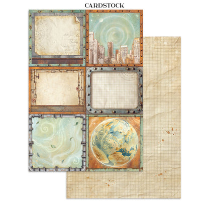 Stamperia Junk Journal - A New Beginning - 21x29,7cm - Backgrounds - Sticker - Cut Outs