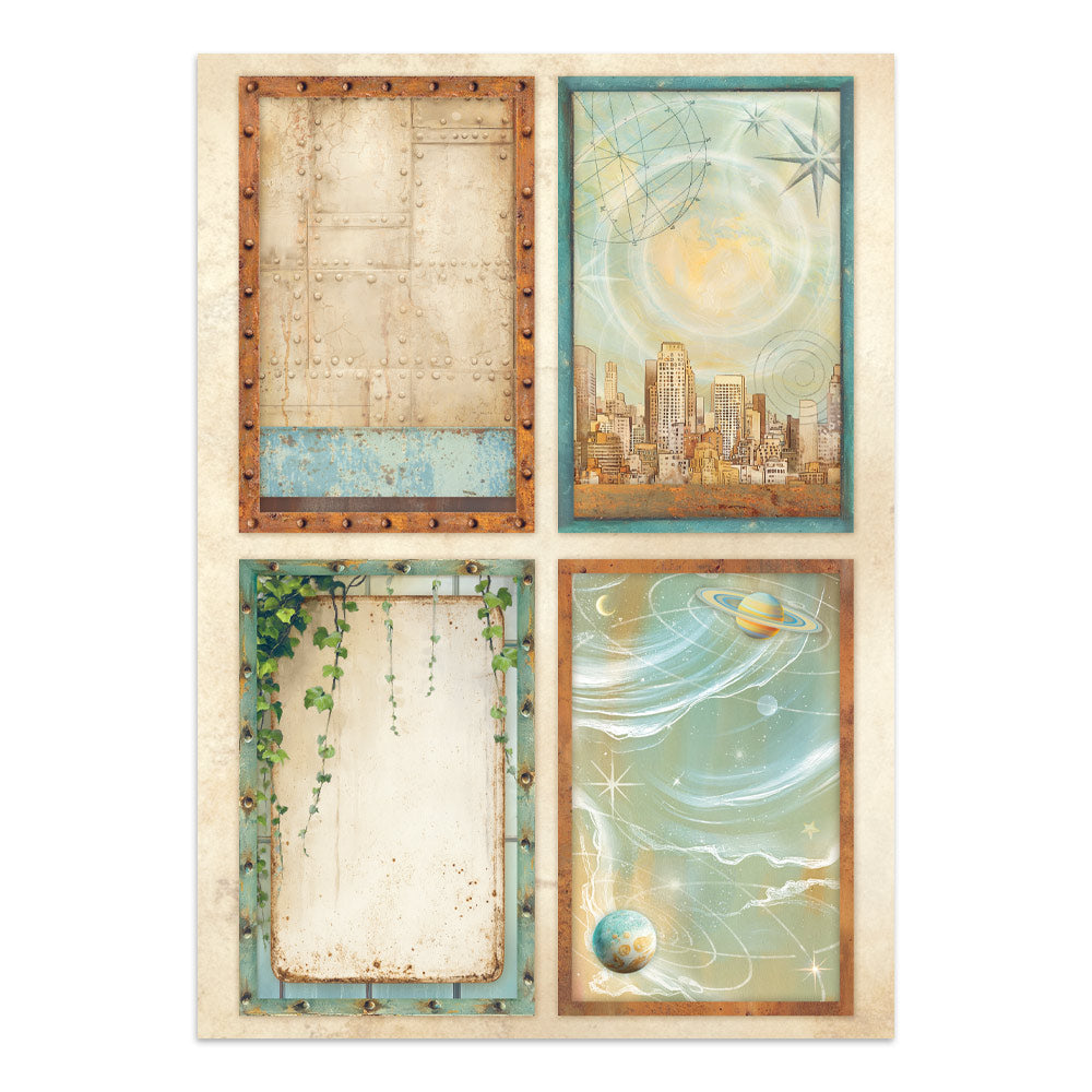 Stamperia Junk Journal - A New Beginning - 21x29,7cm - Backgrounds - Sticker - Cut Outs