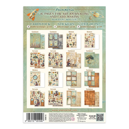 Stamperia Junk Journal - A New Beginning - 21x29,7cm - Backgrounds - Sticker - Cut Outs