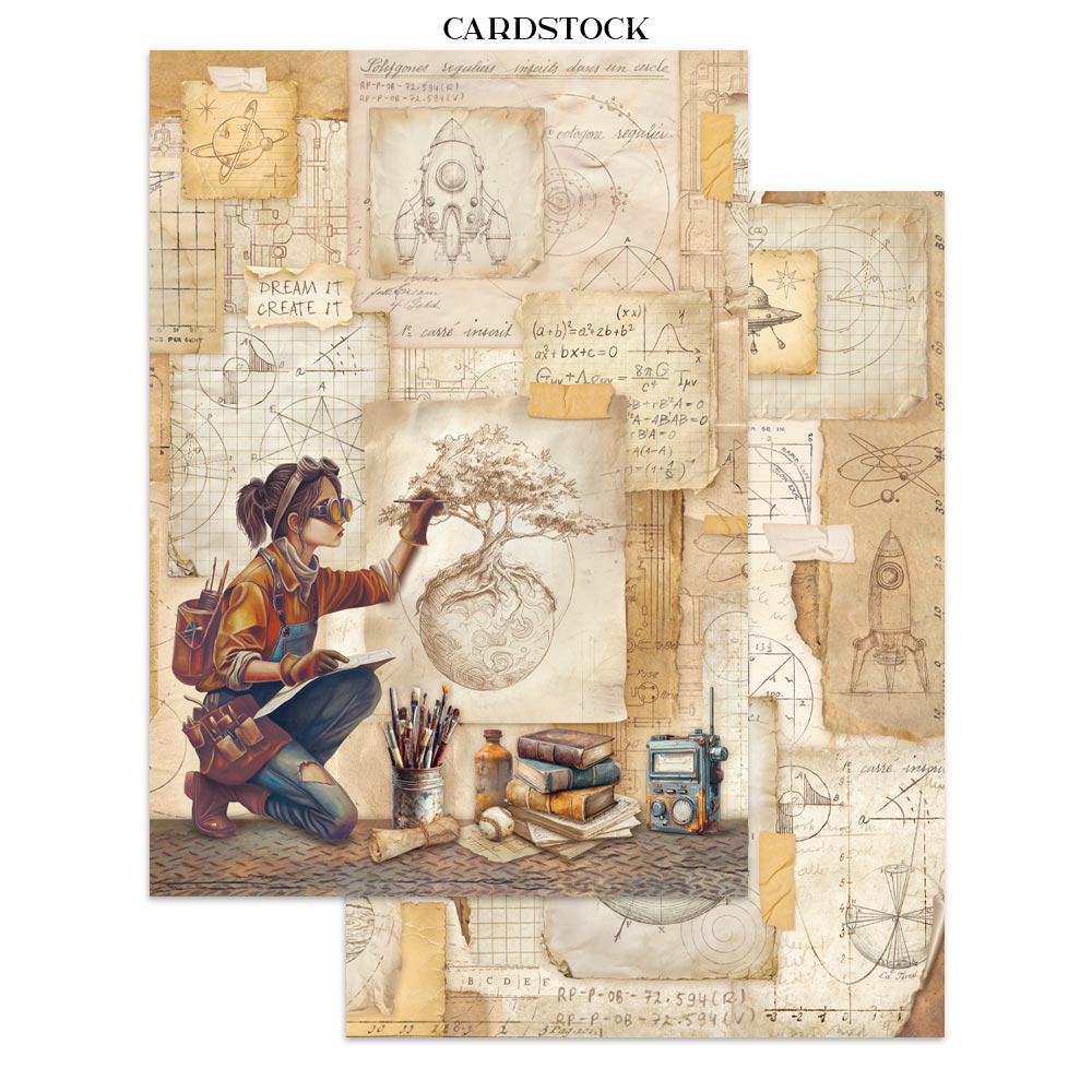 Stamperia Junk Journal - A New Beginning - 21x29,7cm - Backgrounds - Sticker - Cut Outs