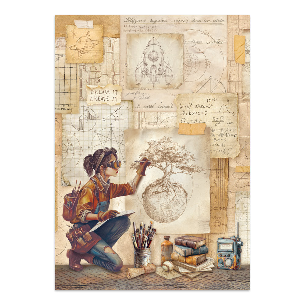 Stamperia Junk Journal - A New Beginning - 21x29,7cm - Backgrounds - Sticker - Cut Outs