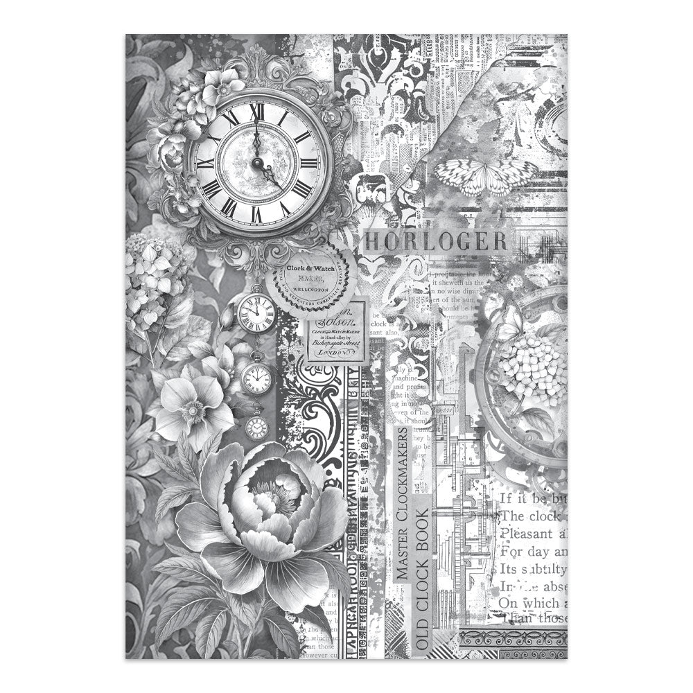 Stamperia Junk Journal - Gardens of Time - 21x29,7cm - Backgrounds - Sticker - Cut Outs