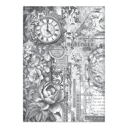 Stamperia Junk Journal - Gardens of Time - 21x29,7cm - Backgrounds - Sticker - Cut Outs
