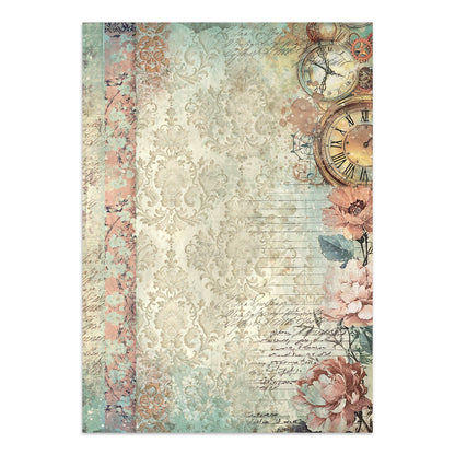 Stamperia Junk Journal - Gardens of Time - 21x29,7cm - Backgrounds - Sticker - Cut Outs